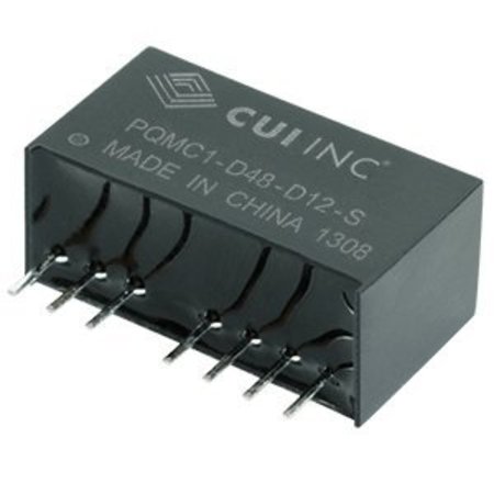 CUI INC Isolated Dc/Dc Converters Dc-Dc Isolated, 1 W, 18~36 Vdc Input, 12 Vdc, 41 Ma, Dual Regulated PQMC1-D24-D12-S